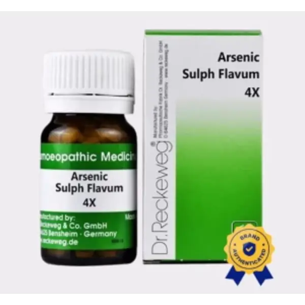 Dr. Reckeweg Arsenic Sulph Flavum Trituration Tablet 4X